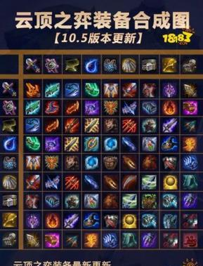 云顶之弈装备合成图解析（掌握最新装备合成图）  第1张