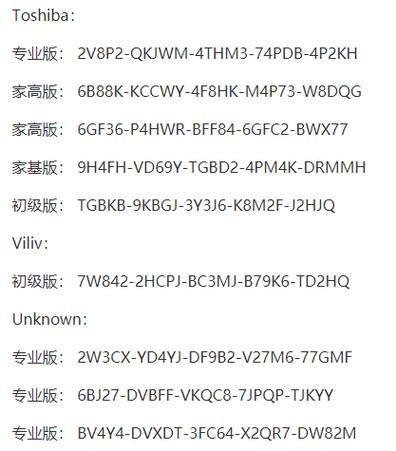 最新windows7激活密钥寻找？如何找到有效的激活密钥？  第3张