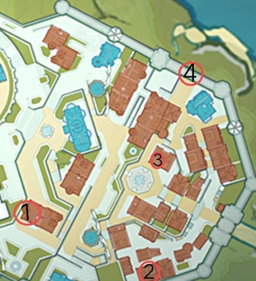 《原神》中确定北方位置技巧：地图地标辨认指南  第1张