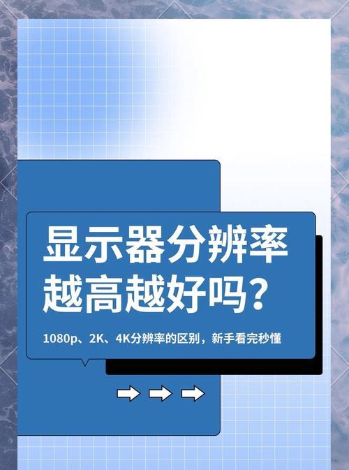 电脑显示器分辨率调整方法是什么？调高分辨率有什么好处？  第1张
